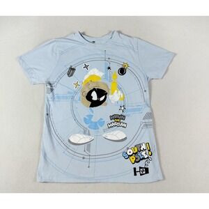 Warner Bros Looney Tunes Marvin The Martian‎ South Pole Shirt Boys Medium Blue